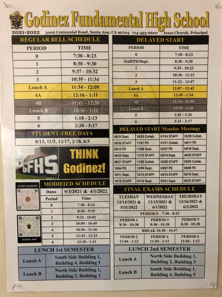 Bell Schedule